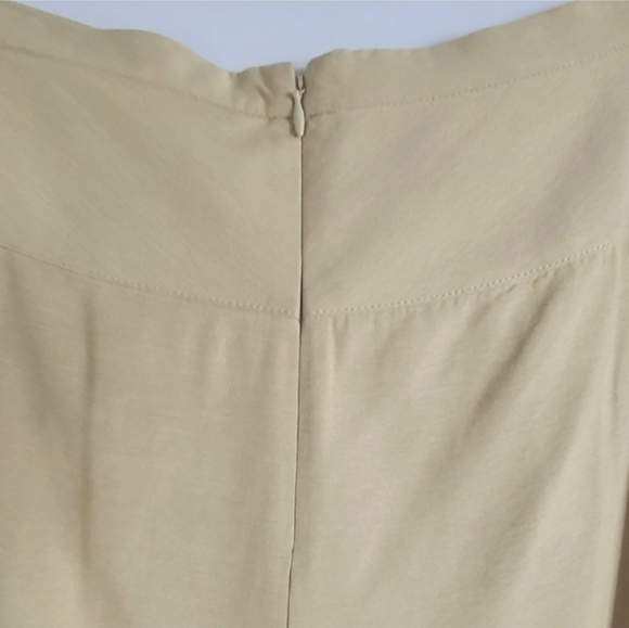 VINCE. Belted Palazzo Cullotes, Size 8, Beige, NWT - Picture 9 of 14